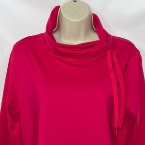 Danskin top with Cowl Neck, Pink, Sz L